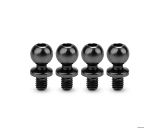 Picture of JConcepts 5.5mm Revolved Titanium Ball Studs (Black) (4) (4mm)
