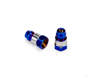 Picture of JConcepts RC10B7/B7D 10mm Fin Titanium Rear Stand-Off (Blue) (2)