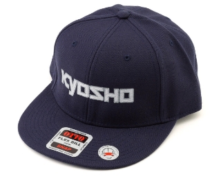 Picture of Kyosho Snapback Flatbill Hat (Navy) (One Size Fits Most)