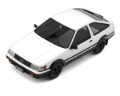Picture of Kyosho Mini-Z MA-020 Toyota Corolla Levin AE86 Pre-Painted Body (White/Black)