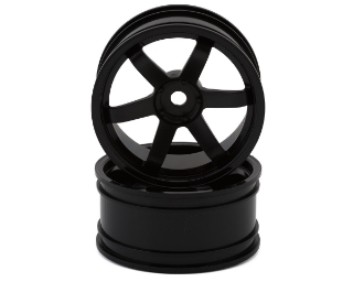 Picture of Yokomo 6-Spoke Drift Wheels (Black) (2) (5mm Offset)