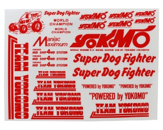 Picture of Yokomo 870C Super Dog Fighter Decal Set (Red)