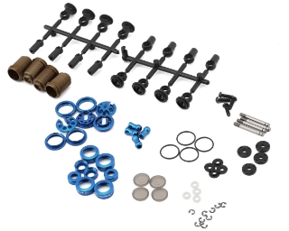 Picture of Yokomo Aluminum SLF Big Bore Kashima Coated Drift Shocks Set (Blue)