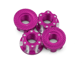 Picture of J&T Bearing Co. 4mm Machined Aluminum Wheel Nuts (Pink) (4)