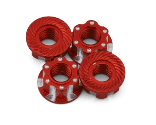 Picture of J&T Bearing Co. 4mm Machined Aluminum Wheel Nuts (Red) (4)