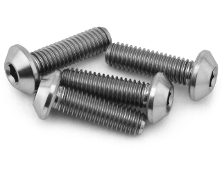 Picture of J&T Bearing Co. Flat Top Titanium Screw Pack (Natural) (4) (10mm)