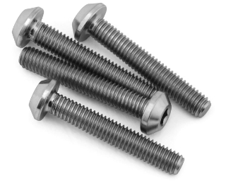 Picture of J&T Bearing Co. Flat Top Titanium Screw Pack (Natural) (4) (18mm)