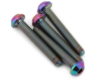 Picture of J&T Bearing Co. Flat Top Titanium Screw Pack (Oil Slick) (4) (20mm)