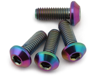 Picture of J&T Bearing Co. Flat Top Titanium Screw Pack (Oil Slick) (4) (8mm)