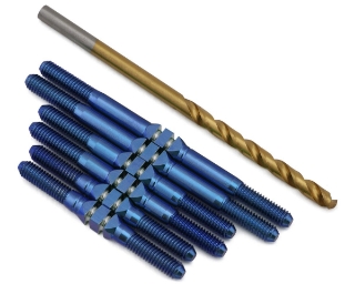 Picture of J&T Bearing Co. GFRP 2024 Assailant Titanium "Milled'' XD Turnbuckles (Blue)