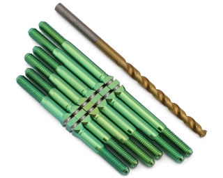 Picture of J&T Bearing Co. GFRP 2024 Assault Titanium "Milled'' XD Turnbuckles (Green)