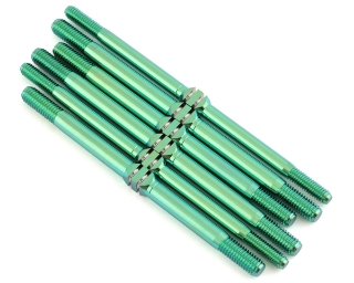 Picture of J&T Bearing Co. HB D8T/E8T Evo 3 Titanium "Milled" Turnbuckle Kit (Green)