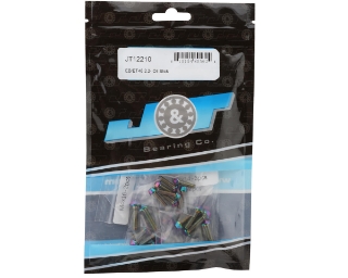 Picture of J&T Bearing Co. Tekno EB/ET48 2.2 Flat Top Upper Titanium Screw Kit (Oil Slick)