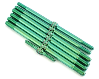 Picture of J&T Bearing Co. Tekno NT48/ET48 2.0 Titanium "Milled" Turnbuckle Kit (Green)