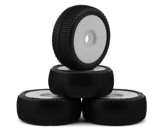 Picture of TZO Tires 200 1/8 Buggy Pre-Glued Tire Set (White) (4) (Super Soft)