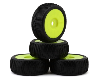 Picture of TZO Tires 200 1/8 Buggy Pre-Glued Tire Set (Yellow) (4) (Super Soft)