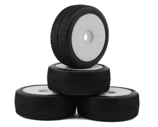 Picture of TZO Tires 201 1/8 Buggy Non-Glued Tire Set (White) (4) (Super Soft)