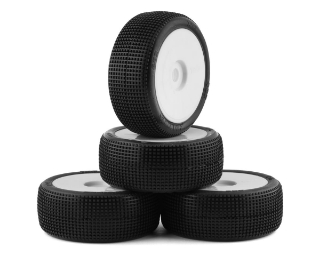 Picture of TZO Tires 402 1/8 Buggy Non-Glued Tire Set (White) (4) (Ultra Soft)
