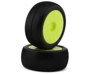 Picture of TZO Tires 202 1/8 Truggy Non-Glued Tire Set (Yellow) (2) (Ultra Clay)