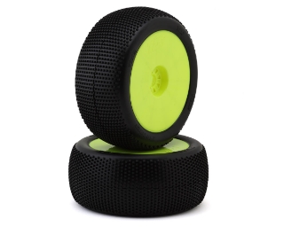 Picture of TZO Tires 202 1/8 Truggy Pre-Glued Tire Set (Yellow) (2) (Super Soft)