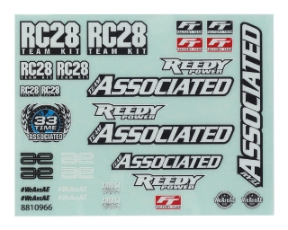 Picture of Team Associated RC28R Decal Sheet