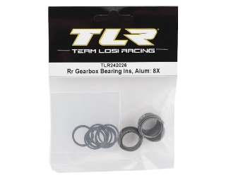 Picture of Team Losi Racing Rear Gearbox Bearing Inserts, Aluminum: 8X