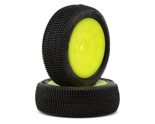 Picture of Pro-Motion Quicktime 2.2'' Front 2WD Pre-Mounted Buggy Tires (Yellow) (2) (T3)