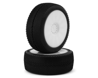 Picture of Pro-Motion Talon 1/8 Buggy Pre-Mount Tires (White) (2) (Super Soft - Long Wear)