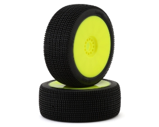 Picture of Pro-Motion MIG 1/8 Buggy Pre-Mount Tires (Yellow) (2) (Soft - Long Wear)
