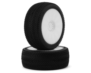 Picture of Pro-Motion Phantom 1/8 Buggy Pre-Mount Tires (White) (2) (Soft - Long Wear)