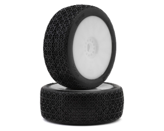 Picture of Pro-Motion Havoc 1/8 Buggy Pre-Mount Tires (White) (2) (Super Soft - Long Wear)