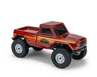 Picture of JConcepts SCX24 Warlord "Tucked" Pre-Trimmed Crawler Body (Clear) (5.2")
