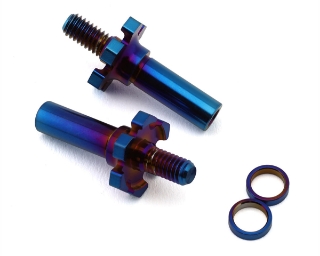 Picture of JConcepts RC10B7/RC10B7D Adjustable Titanium Front Axle (Blue) (2)