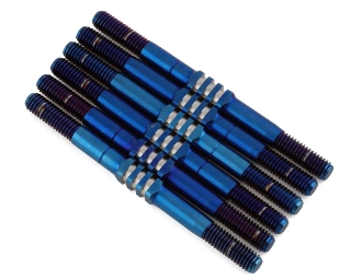 Picture of JConcepts TLR 22 5.0 3.5mm Fin Titanium Turnbuckle Kit (Blue) (6)
