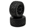 Picture of JConcepts G-Locs 2.8 Pre-Mounted w/Rulux Front Wheels (2) (Black) (Yellow)