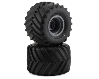 Picture of JConcepts Renegades Pre-Mounted Monster Truck Tires (Silver) (2) (Yellow)