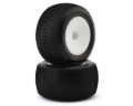 Picture of JConcepts Fuzz Bite 2.2" Pre-Mounted Stadium Truck Tires (White) (2) (Pink)
