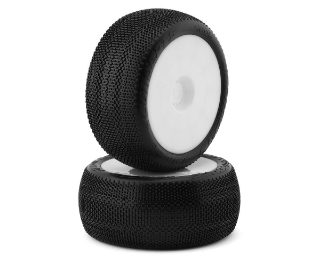 Picture of JConcepts Relapse 4.0" Pre-Mounted 1/8 Truggy Tires (2) (White) (Green)
