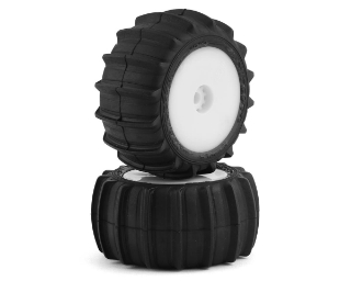 Picture of JConcepts Mini-T 2.0 Animal Pre-Mounted Rear Tires (White) (2) (Green)