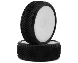 Picture of JConcepts Pin Swag LP Wide 2.2" Pre-Mounted 2WD Front Buggy Carpet Tires (Pink)