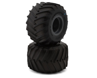 Picture of JConcepts Losi Mini LMT Racer Pre-Mounted Monster Truck Tires (2) (Blue)