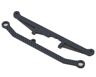 Picture of JConcepts Regulator Carbon Fiber Steering Rack & Rear Lockout (Blue)