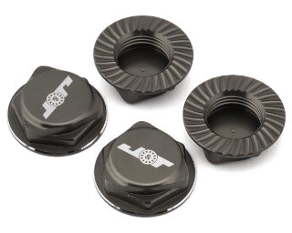 Picture of J&T Bearing Co. Aluminum 17mm Serrated Wheel Nuts (Grey) (4)