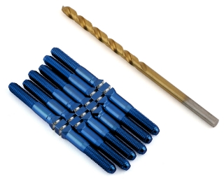 Picture of J&T Bearing Co. Associated B6.4/B7 Titanium "Milled" XD Turnbuckle Kit (Blue)