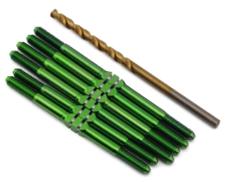Picture of J&T Bearing Co. Associated T6.4 Titanium "Milled'' XD Turnbuckles (Green)