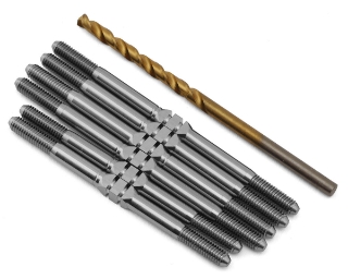 Picture of J&T Bearing Co. Associated T6.4 Titanium "Milled'' XD Turnbuckles (Natural)