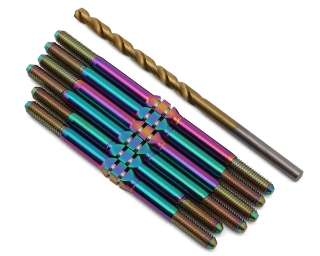 Picture of J&T Bearing Co. Associated T6.4 Titanium "Milled'' XD Turnbuckles (Oil Slick)