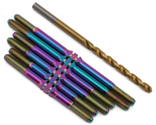 Picture of J&T Bearing Co. GFRP 2024 Assault Titanium "Milled'' XD Turnbuckles (Oil Slick)