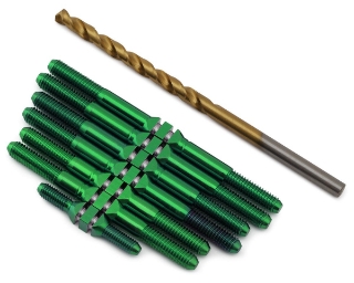 Picture of J&T Bearing Co. Schumacher L1R Titanium "Milled'' XD Turnbuckles Set (Green)