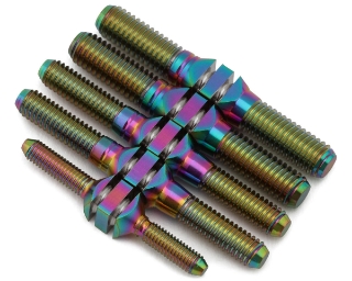 Picture of J&T Bearing Co. Sworkz S35-4 Titanium "Milled" Turnbuckles (Oil Slick)